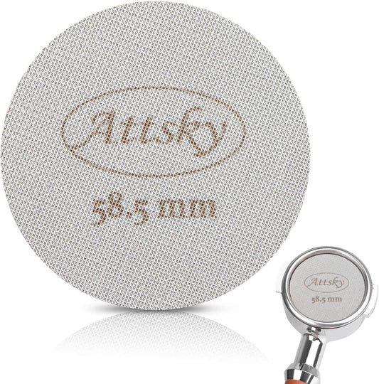 Attsky 58.5mm Espresso Puck Screen for 58mm Portafilter