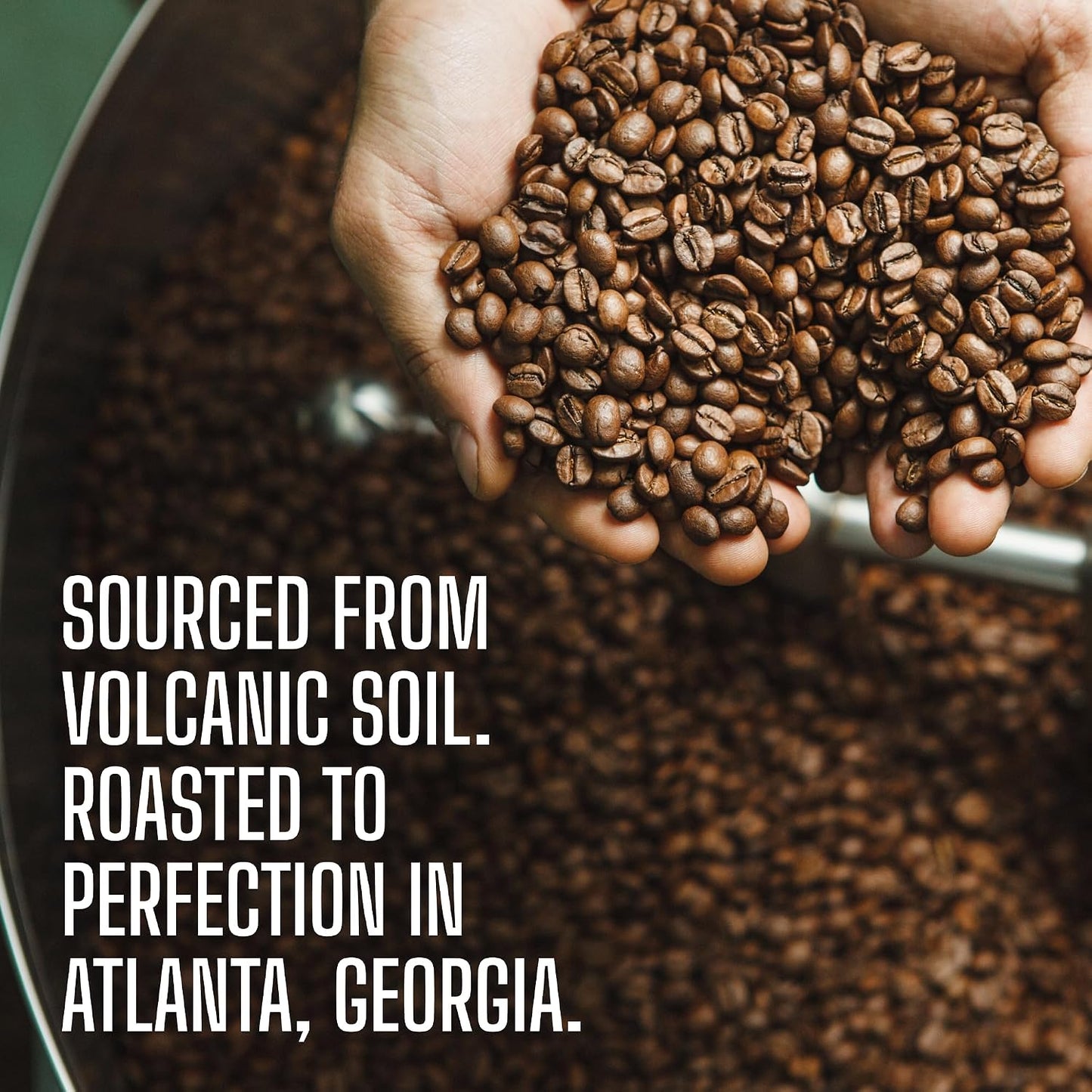 Volcanica Espresso Whole Beans Decaf Coffee, Dark Roast 100% Arabica, Espresso Roast, Bold Sweet Flavor, Swiss Water Process, Fresh Roasted, Kosher, Vegan, Gluten-Free, 5 lbs