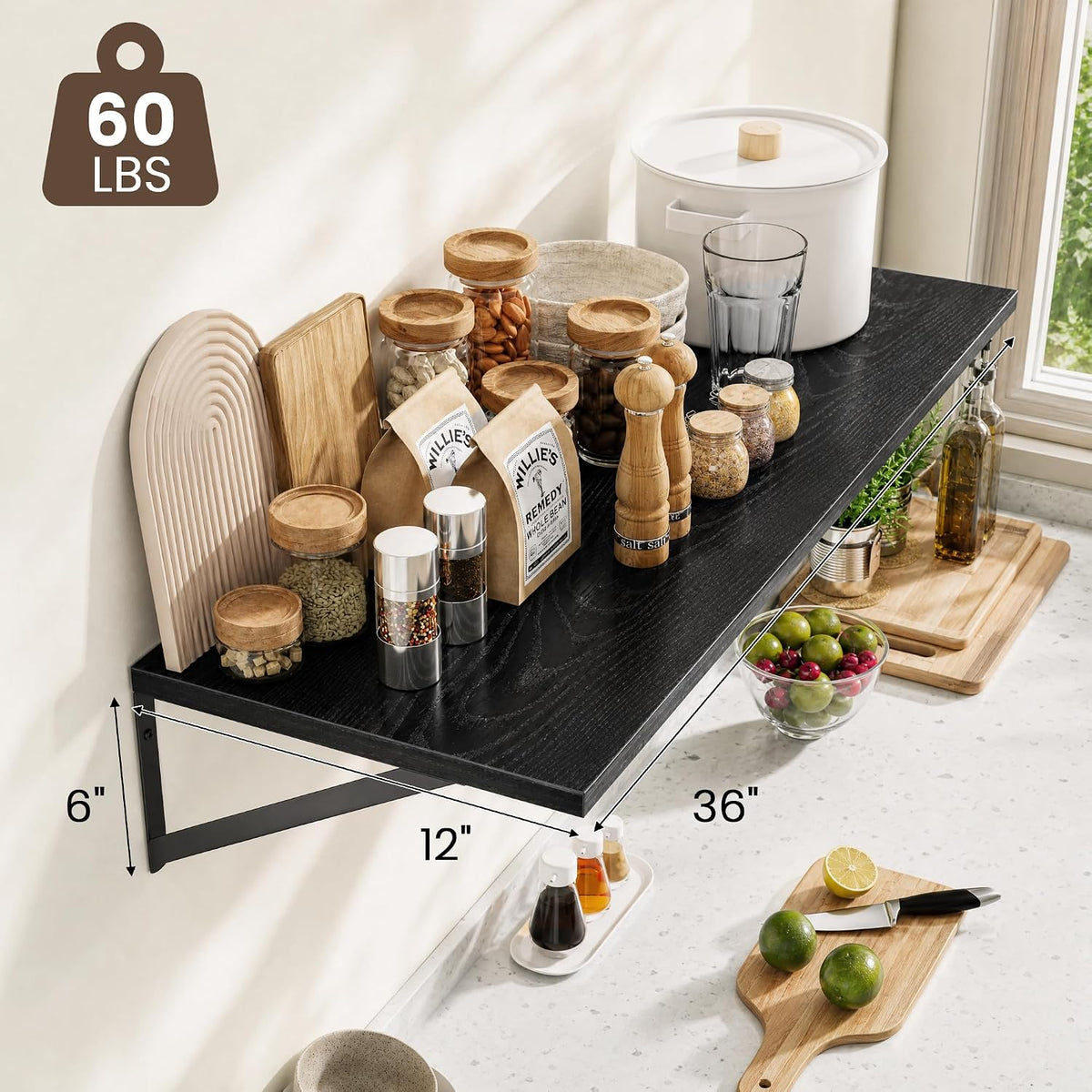 Dreamland Wall Mounted Floating Shelves Set of 2