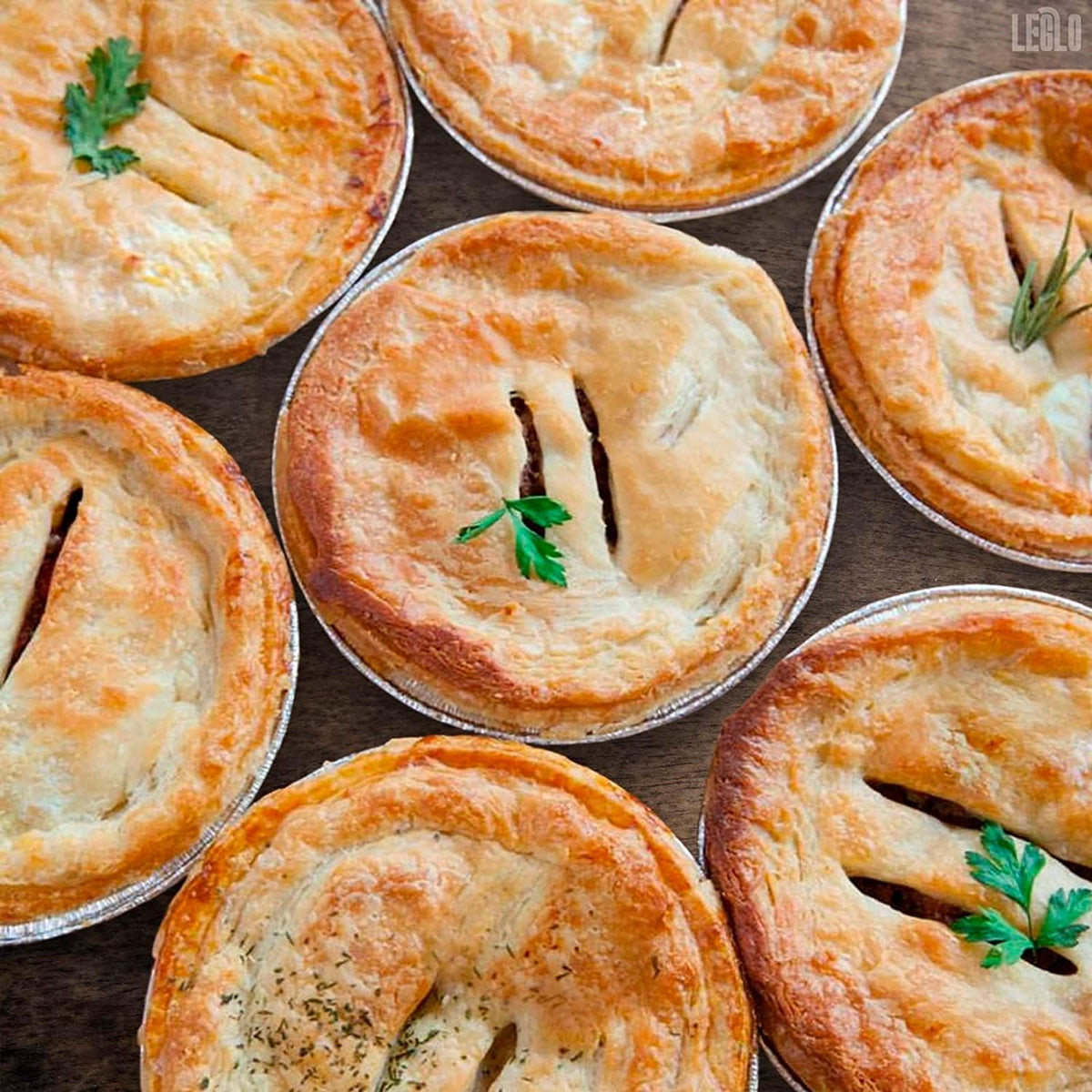 LEGLO Mini Pie Tins 3 Inch, 200 Pack Small Disposable Aluminum Foil Pans | Mini Tart Pans Hold Desserts and Catering Portions - Durable, Stackable, Oven Safe, Freezer Safe, Ready for Meal Prep Batches