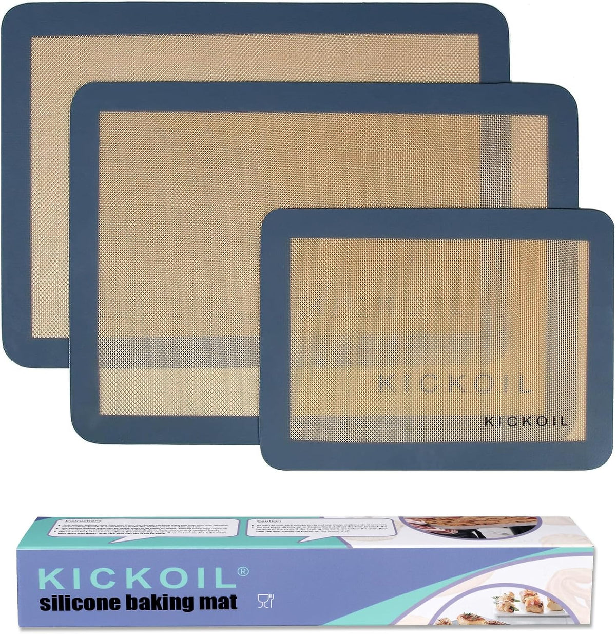 Silicone Baking Mats Set of 3