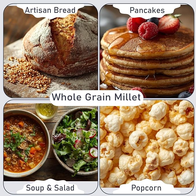 Great River Milling Whole Grain Sorghum | High-Protein Ancient Grain | Non-GMO, Kosher Certified | Ideal for Salads, Pilaf, Porridge, Baking & More | 5 Lb