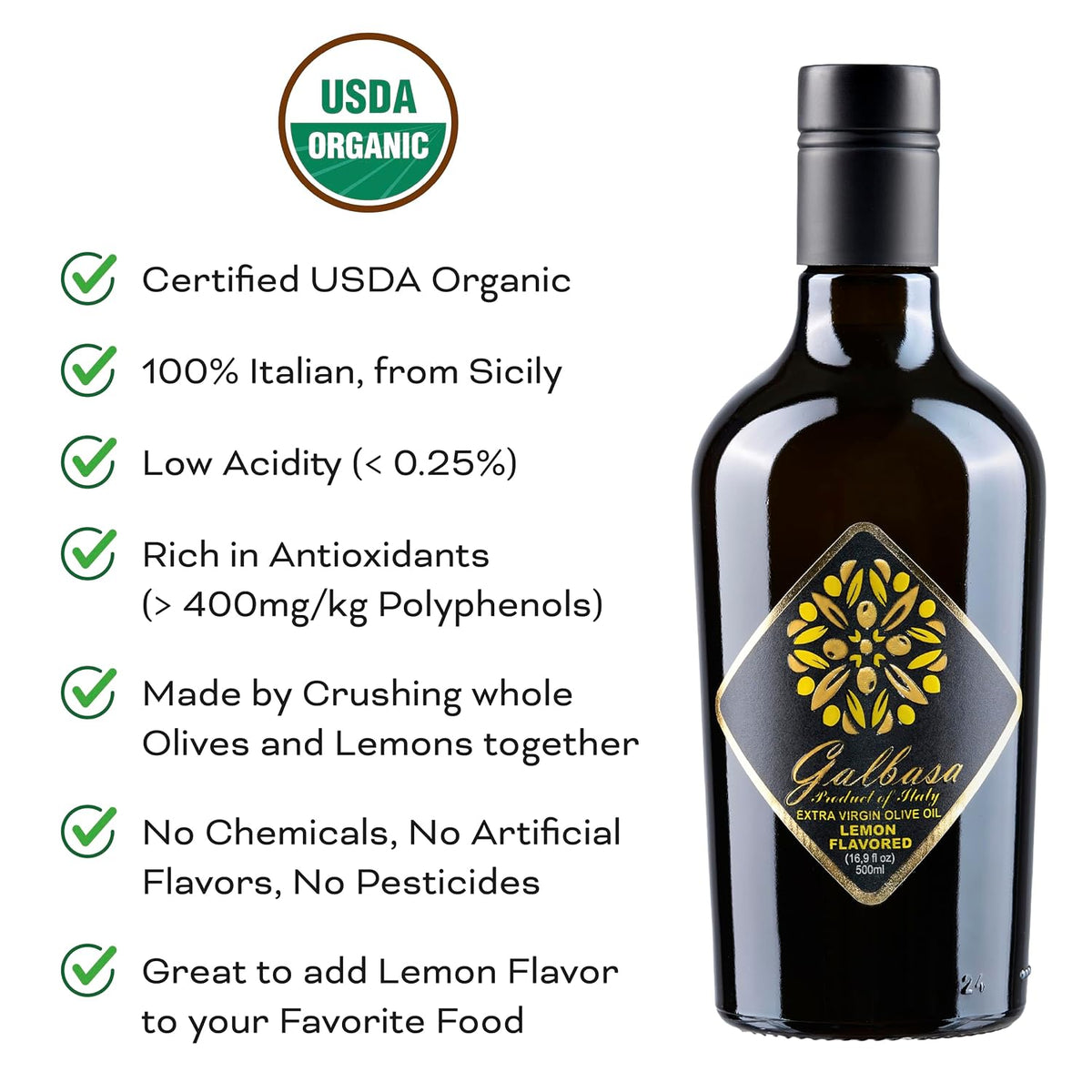 Galbasa - Organic Lemon Oil from Sicily