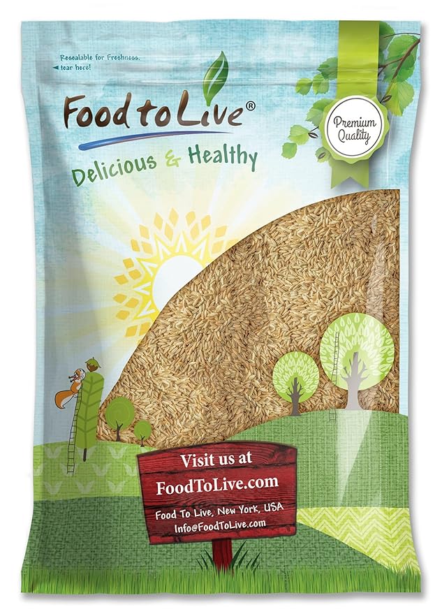 Food to Live Rye Berries, 10 Pounds – Whole Grain Powerhouse for Bread, Sourdough, Porridge, and Granola. Rich in Fiber and Nutrients. Raw, Unprocessed, Vegan, Kosher, Seeds in Bulk
