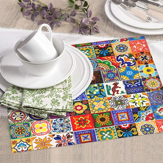 Bohemian Chic Floral Dish Drying Mat, Kitchen Counter Pad, 16*18" | CVFGHJOKC Dish Drying Mat, Highly Absorbent Microfiber Kitchen Counter Pad Reusable Washable, 16*18"