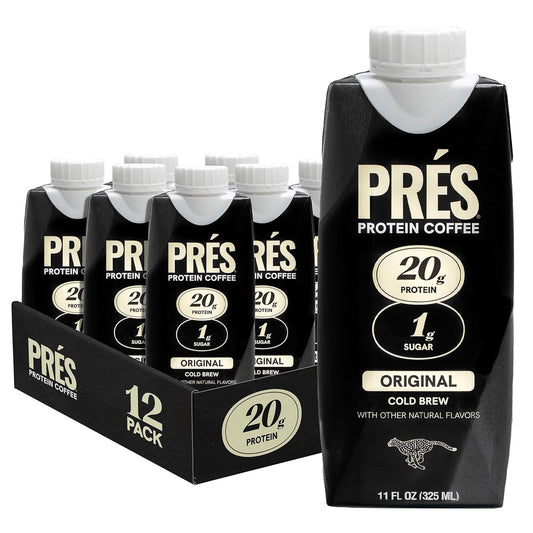 Protein Coffee - 100% Arabica Beans Real Cold Brew - 20g Ready To Drink Protein - 1g Sugar - 100 Calories - No Added Sugar,