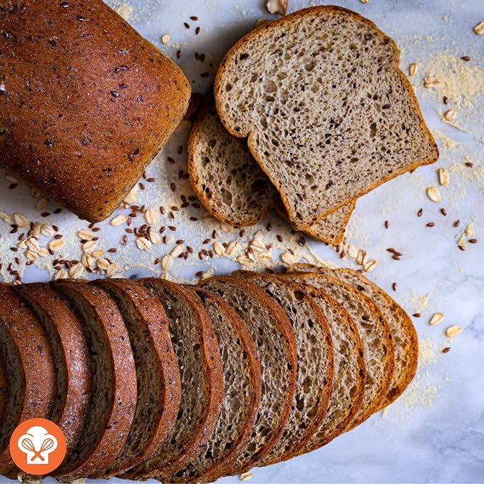 Dr. B's Multigrain Bread | 2g Net Carbs & 7g Protein | Low Calorie, Vegan, Sugar Free | Fresh, Sliced, Keto & Low Carb Bread Loaf ((3 Pack (16 oz), Plain)