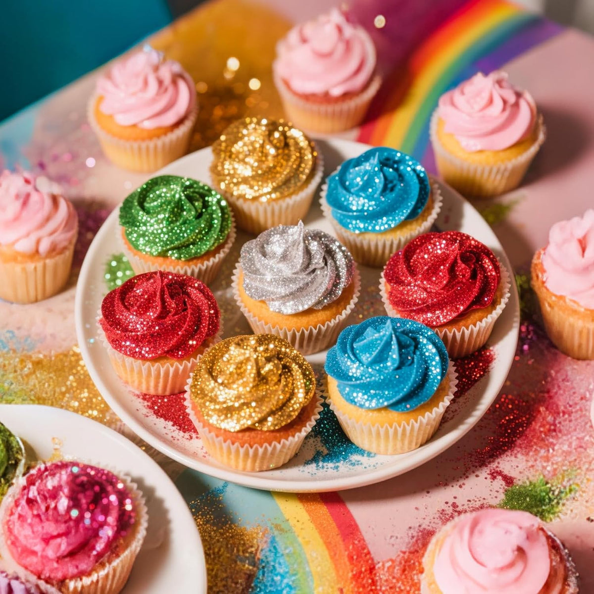 Edible Pink Glitter for Drinks