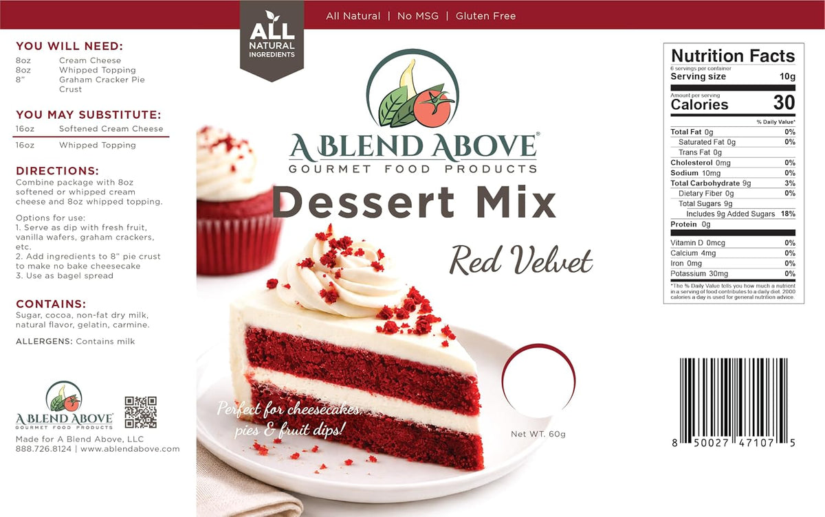 A Blend Above Red Velvet Cake Mix - No-Bake Desserts