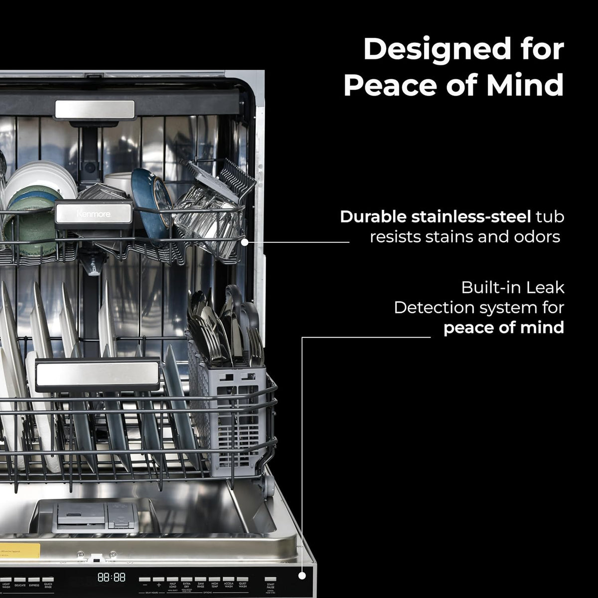 Kenmore 24" Built-In Dishwasher - Fingerprint Resistant Stainless Steel