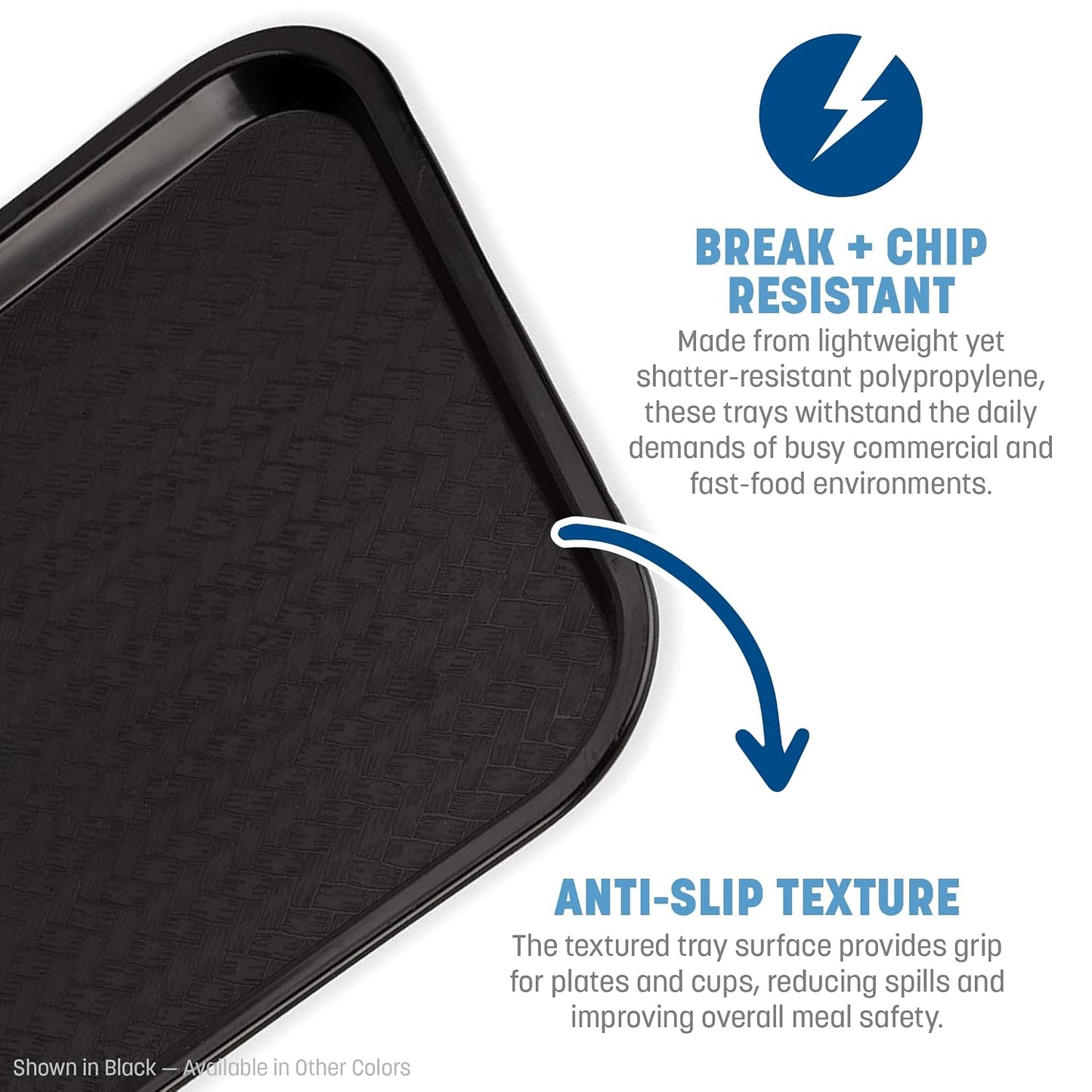 Carlisle Cafe Tray, Fast Food Restaurant Tray, 14 x 18, 1 Ct, Slate Blue
