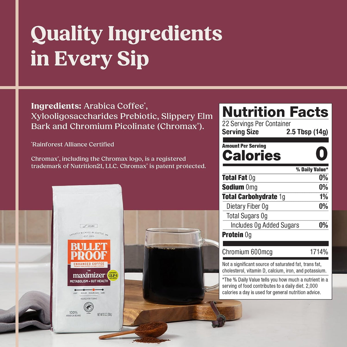 Bulletproof The Maximizer Ground Functional Coffee