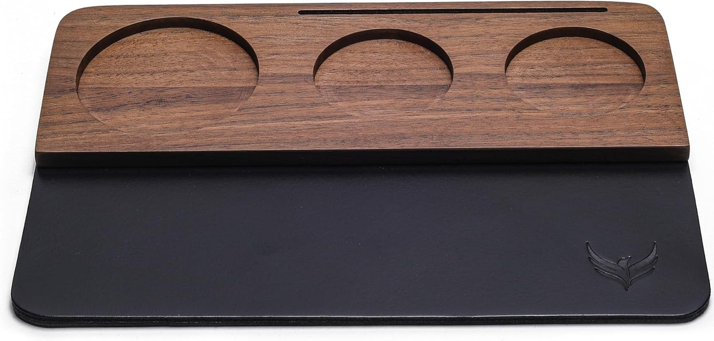 51.5mm Espresso Tamper Kit for La Pavoni Europiccola, Professional, Stradivari & Post-Millennium Models – Tamper, Distributor, Dosing Funnel, Puck Screen, WDT Tool & Walnut Tamping Mat