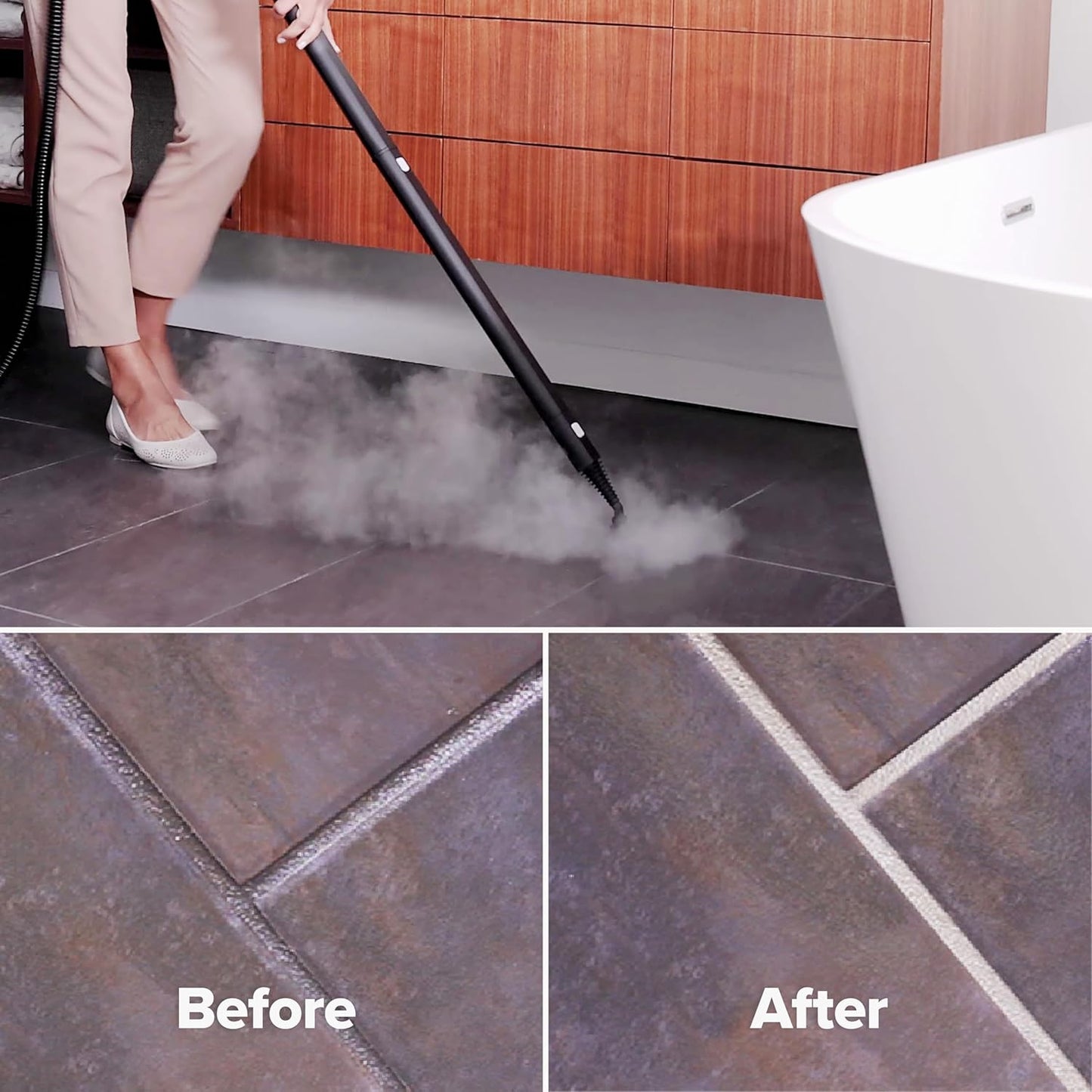 Dupray Neat Steam Cleaner for Home - 20 pieces | Powerful multipurpose steamer | Chemical-free cleaning for floor, car, wall, grout &amp; kitchen | Steam mop|20 Accessories