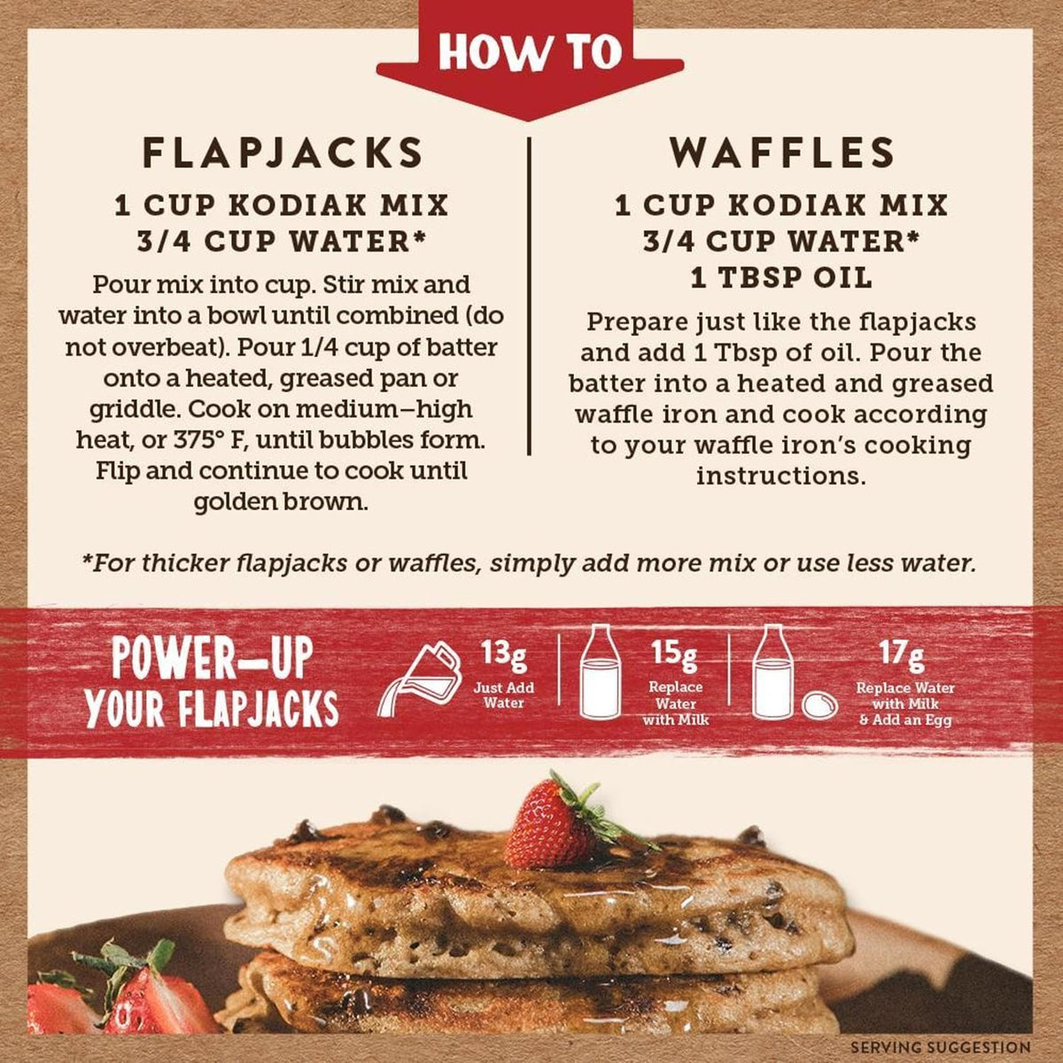 Kodiak Power Cakes Chocolate Chip Pancake & Waffle Mix