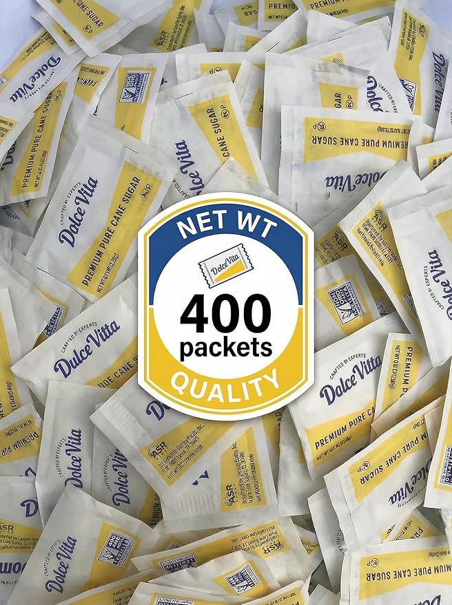 sugar packets - 400 count - Sugar Premium Pure Cane packets.