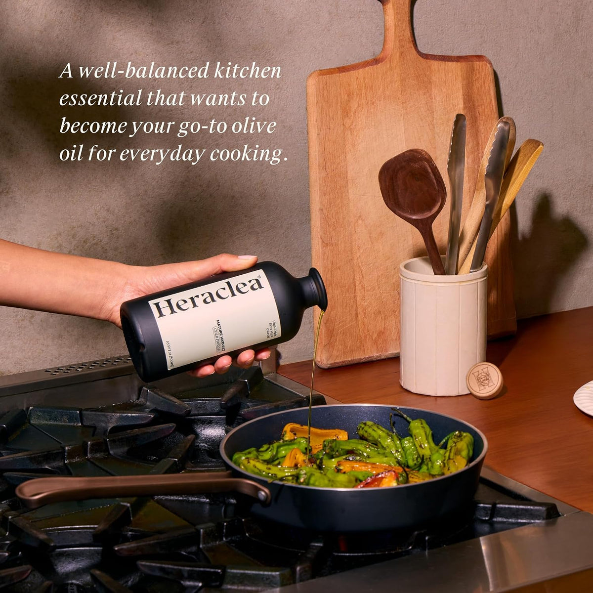Heraclea - The Pairing - Organic Extra Virgin Olive Oil - Cold Pressed - Organic Olive Oil - Cold Pressed EVOO - Polyphenol Rich EVOO - 16.9 oz Bottles | Cold Pressed - Organic EVOO - Polyphenol Rich EVOO - Family Farmer Grown &amp; Produced in Turkey - 1