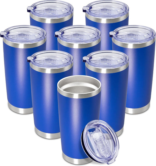 20 oz Tumbler Coffee Tavel Tumblers Bulk with Lid Stainless Steel Double Wall Vacuum Insulated Mug Powder Coated Cups fit