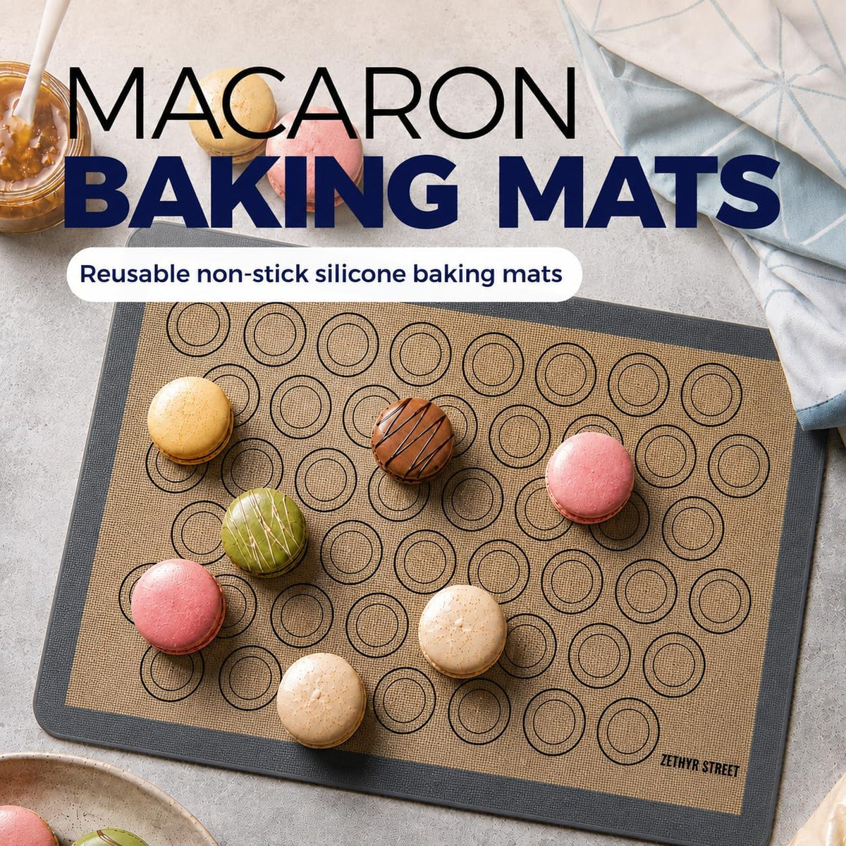 Macaron Baking Mat Silicone Non Stick