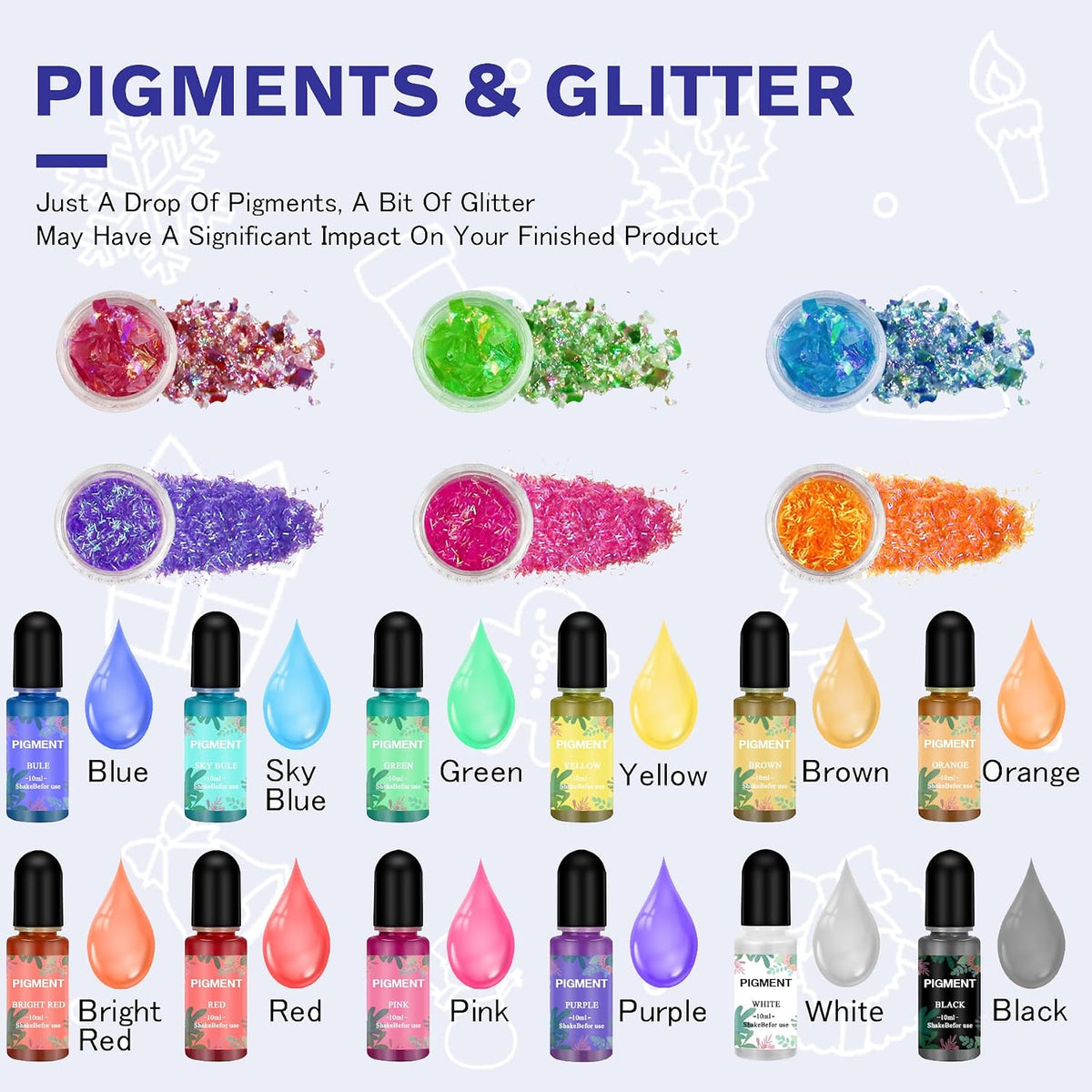 IGaitey Epoxy Kit with Reverse Alphabet Molds for Keychain Pendant | Beginner-Friendly Resin Kit with Backward Letter Molds, 169 Pcs Pigments &amp; Tools for Adult DIY Jewelry Casting
