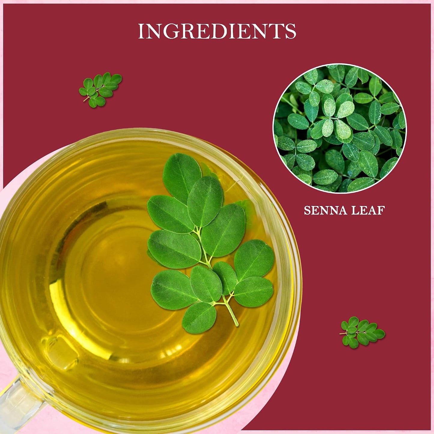Senna Herbal Tea (100 gm/3.5 oz), Natural Herbal Infusion, 50 Tea Bags