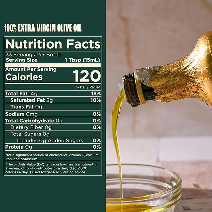 Giadzy by Giada de Laurentiis 2 Pack Olive Oil Extra Virgin - Premium Unfiltered Cold-Pressed Italian Olive Oil, Gold Wrap, Made in Italy, Perfect for Cooking & Gifting. Rich in polyphenols & antioxidants.
