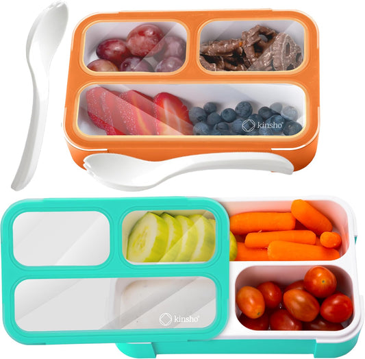 MINI Lunch-Box Snack Containers for Kids | SMALL Bento-Box Portion Container | Leak-proof Boxes for School Work Travel |