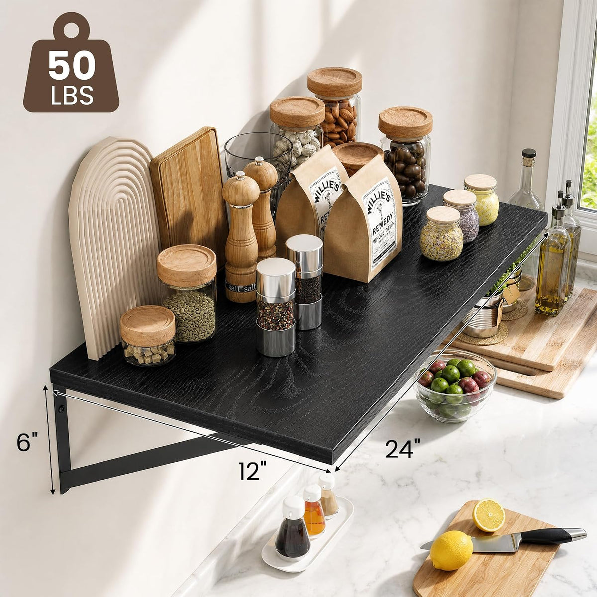 Dreamland Wall Mounted Floating Shelves Set of 2