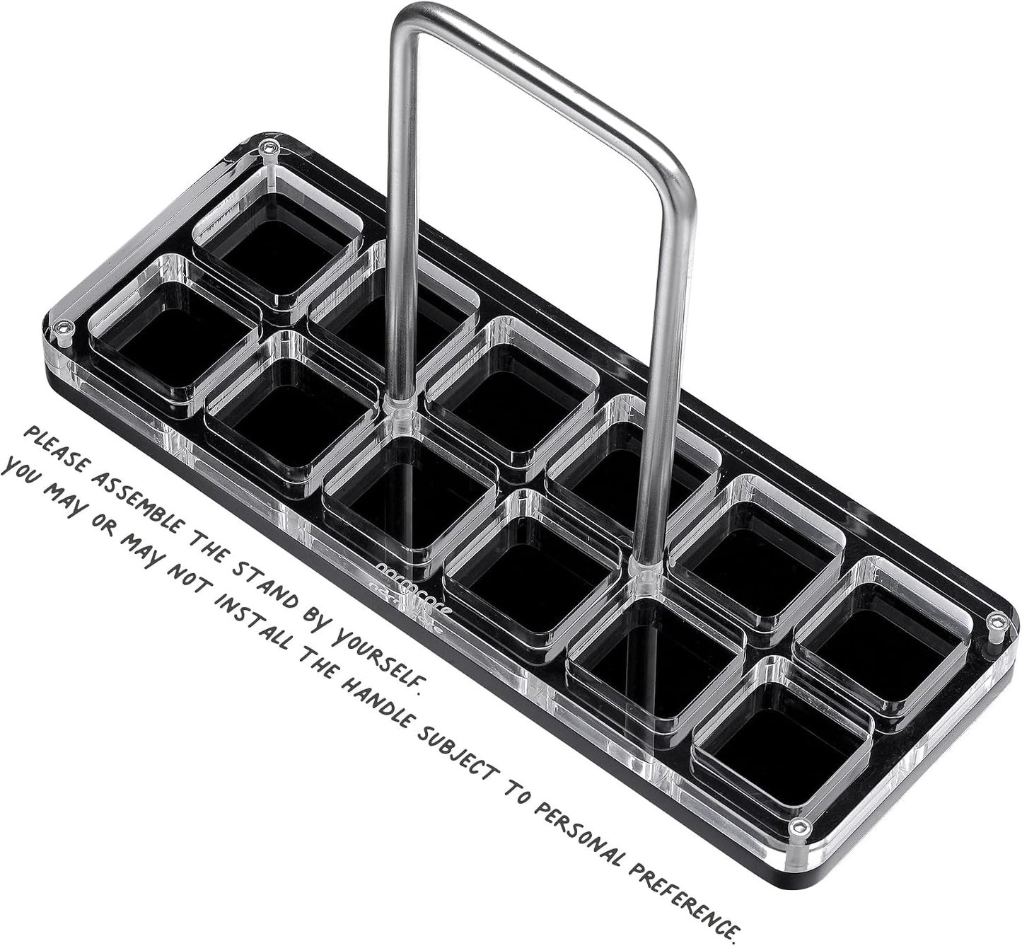 Normcore 12 Tubes Coffee Bean Cellars with Stand &amp; Hopper - Single Dose Coffee Bean Vaults - Espresso Bean Storage Set - One-Way Exhaust Valve - Capacity 25-28g