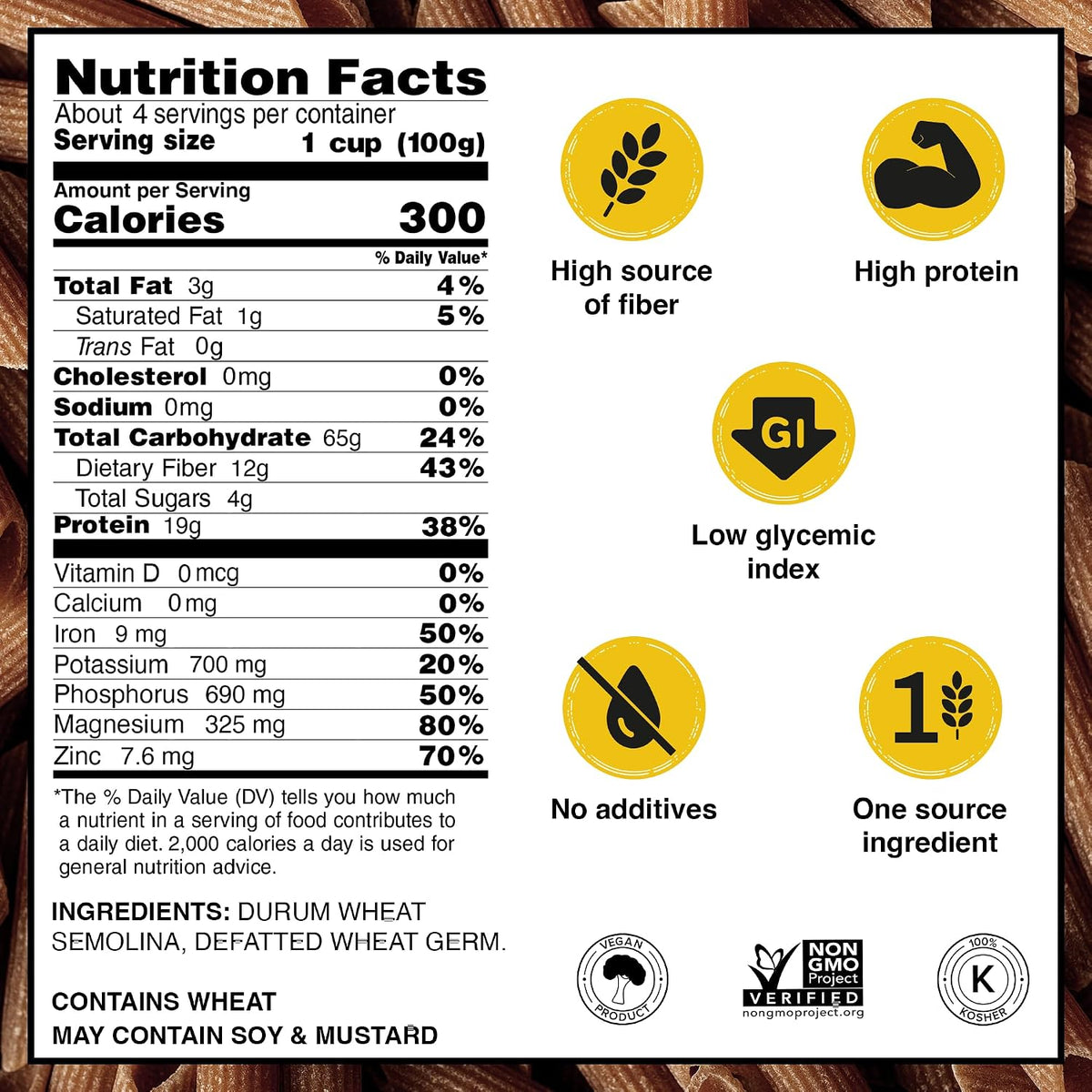 Garofalo - High Protein Penne Rigate Pasta