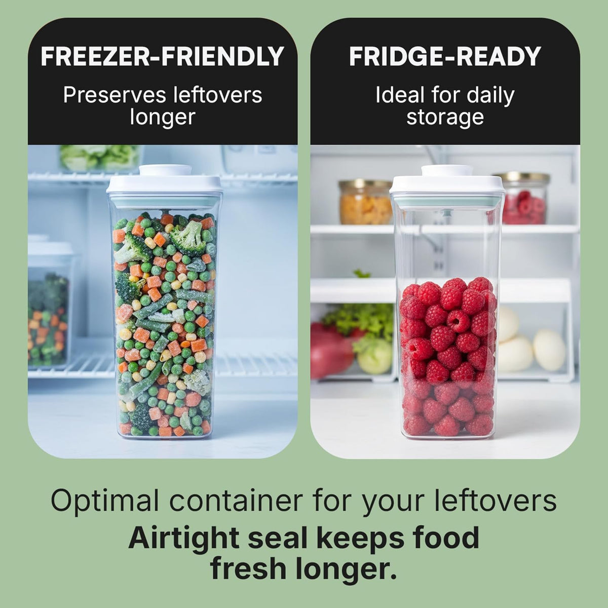 Bop Top Airtight Food Storage Containers | Pop-Top Lid | 10.5 Cups / 84 Oz