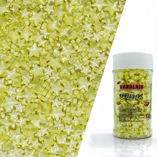 Mixed Size Yellow Stars Sprinkles Edible Stars Cake Decorating Stars Cake Decorations Cupcake Toppers Cookie Decorating