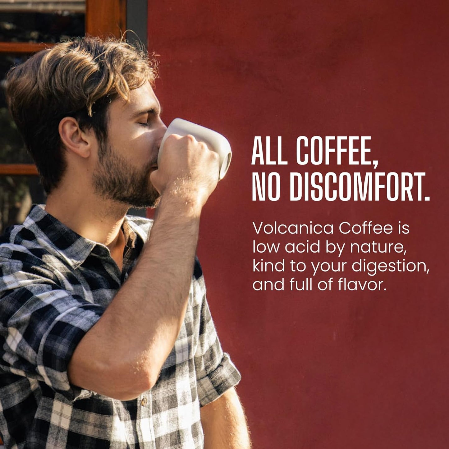 Volcanica Espresso Whole Beans Decaf Coffee, Dark Roast 100% Arabica, Espresso Roast, Bold Sweet Flavor, Swiss Water Process, Fresh Roasted, Kosher, Vegan, Gluten-Free, 5 lbs