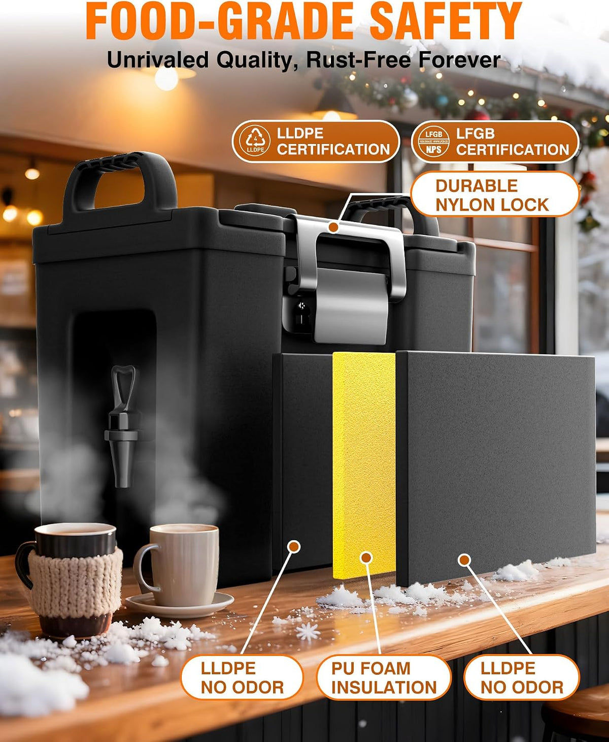 PYY 2.5 Gallon Insulated Beverage Dispenser