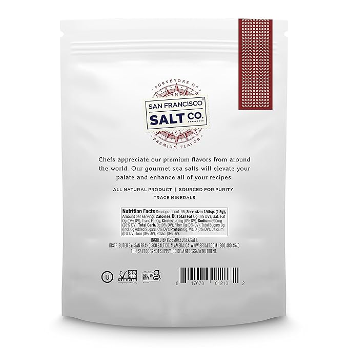 Cherrywood Smoked Sea Salt - 5 oz. Fine Grain by San Francisco Salt Company