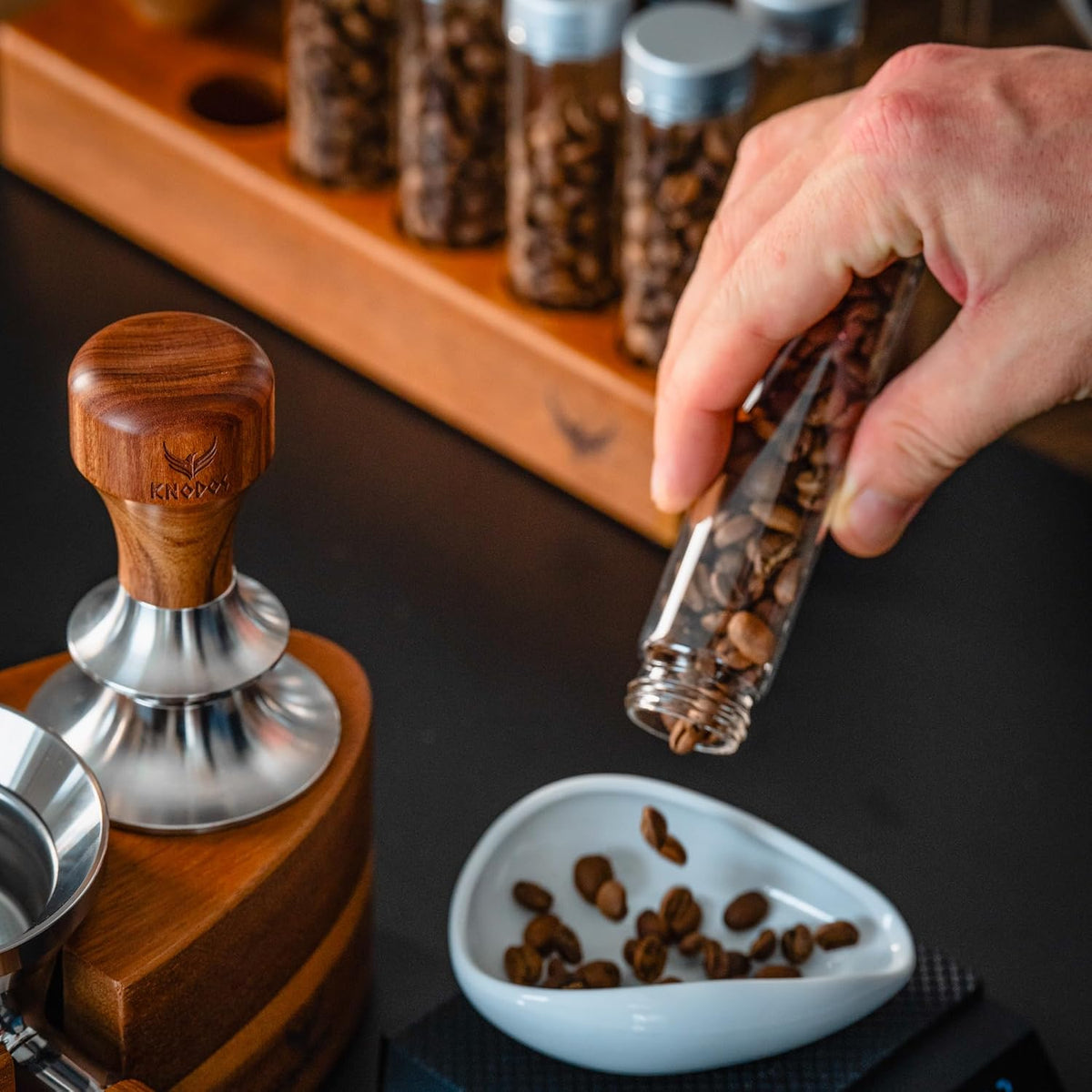 Single Dose Coffee Storage Tubes, Coffee Bean Dosing Cup and RDT Set