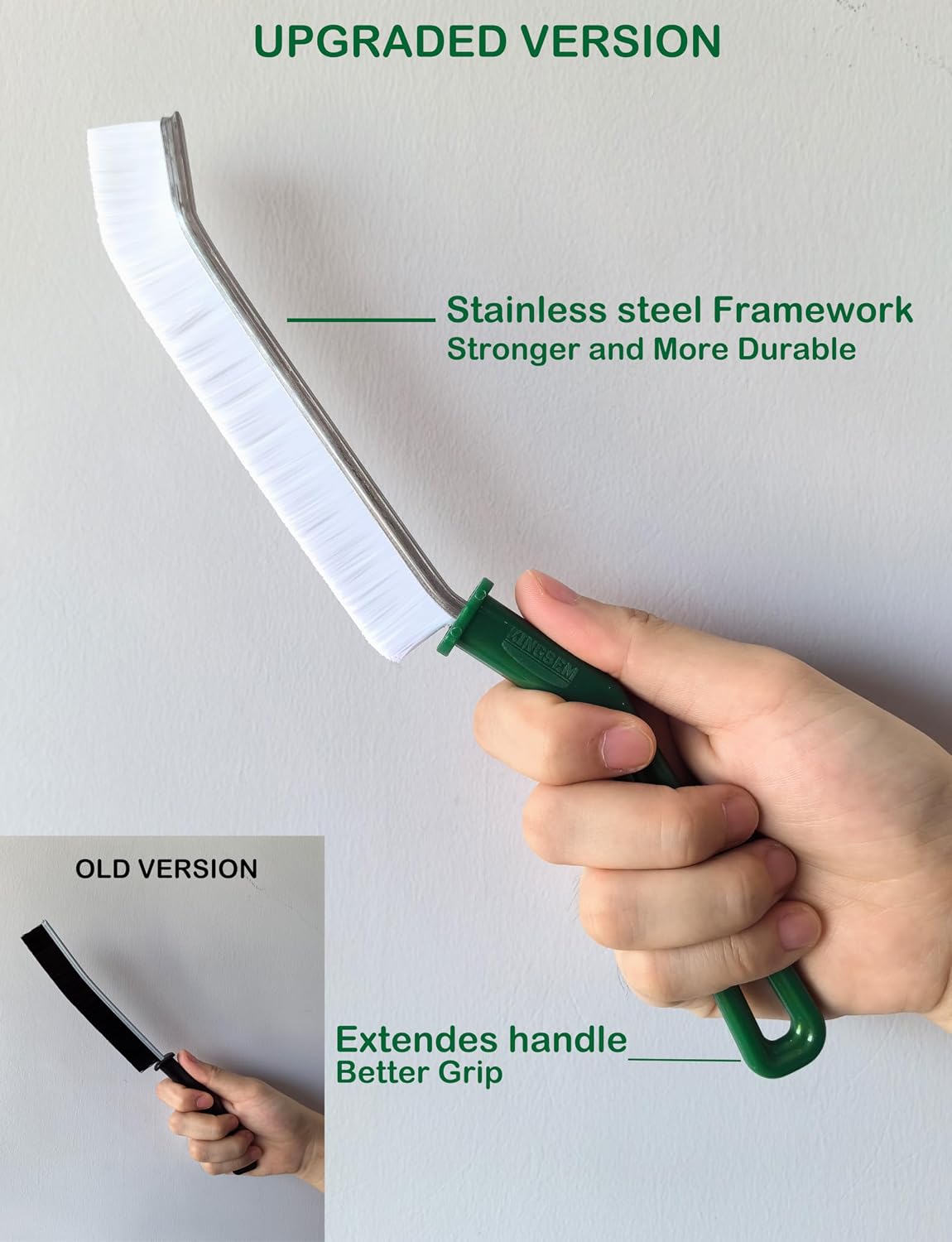 New Crevice Cleaning Brush, Hard-Bristled Washing Brush, Corner Edge Cleaning Brush, Multifunctional Gap Brushes for Kitchen countertop Surfaces, Windows Groove, Tiles &amp; Faucets - 3PCS