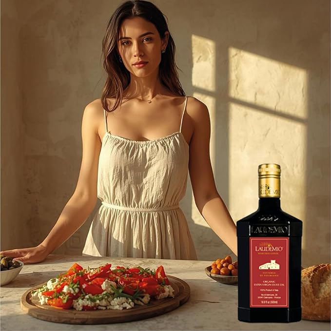 Laudemio Volmiano – Organic Tuscan Extra Virgin Olive Oil, 800+ mg/kg High-Polyphenol Italian EVOO, 2025 NYIOOC Gold Award, Early Harvest, Cold Extracted, Lab Tested, Pesticide-Free, Premium Gift Box