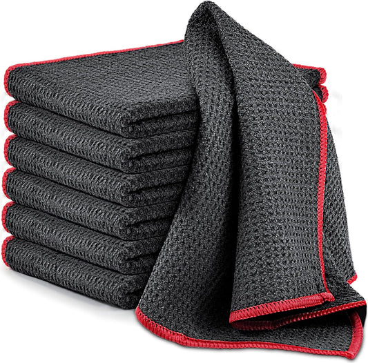 Airlab Microfiber Cleaning Cloth Waffle Weave Dust Rags for Household Kitchen Towel Absorbent Quick Drying Cleaning Rags