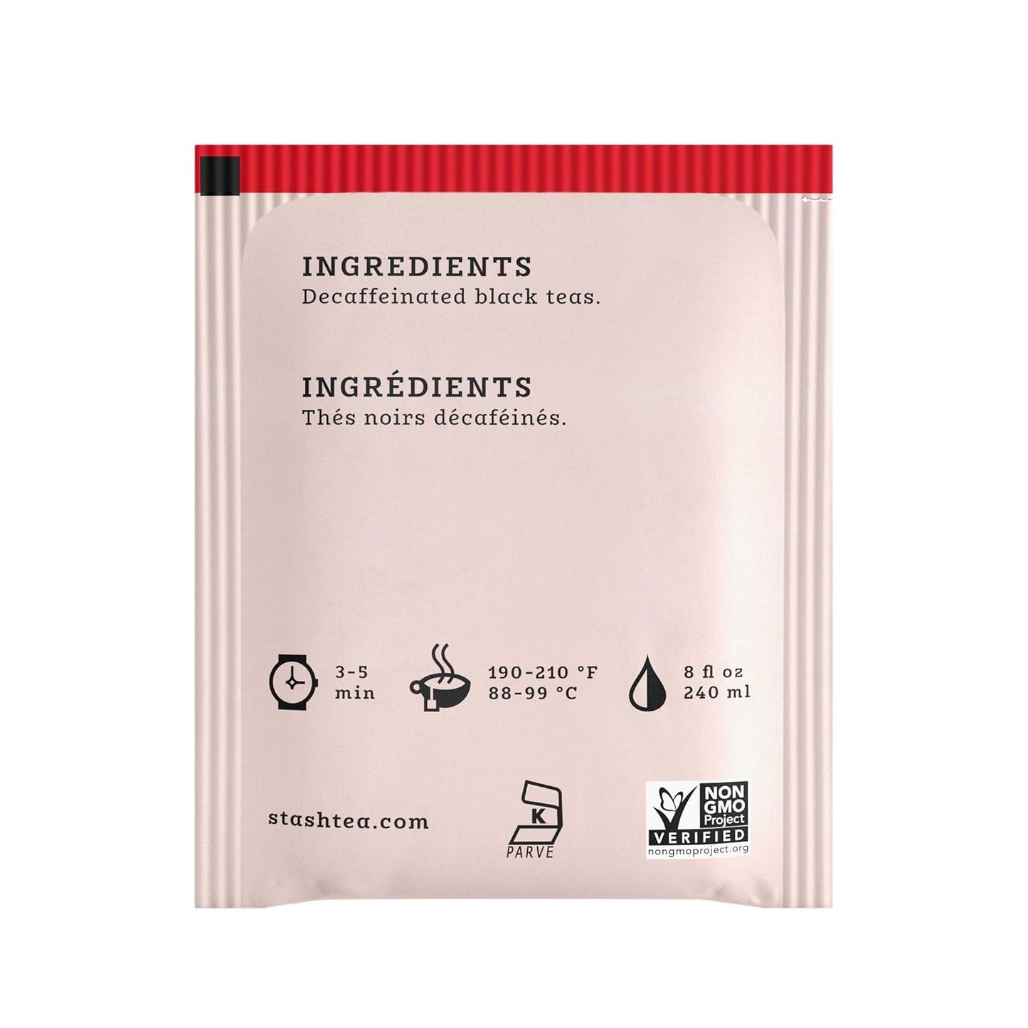 Stash Tea Decaf English Breakfast Black Tea - Decaf, Non-GMO Project Verified Premium Tea with No Artificial Ingredients, 18 Count (Pack of 6) - 108 Bags Total