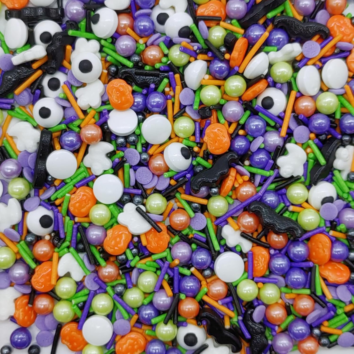 Halloween Sprinkles Ghost &amp; Pumpkin &amp; Eyes Cake Decorations Topper Edible Themed Sprinkles For Cookie Decorating, Chocolate Desserts, Cupcakes, Ice Cream 4.58OZ