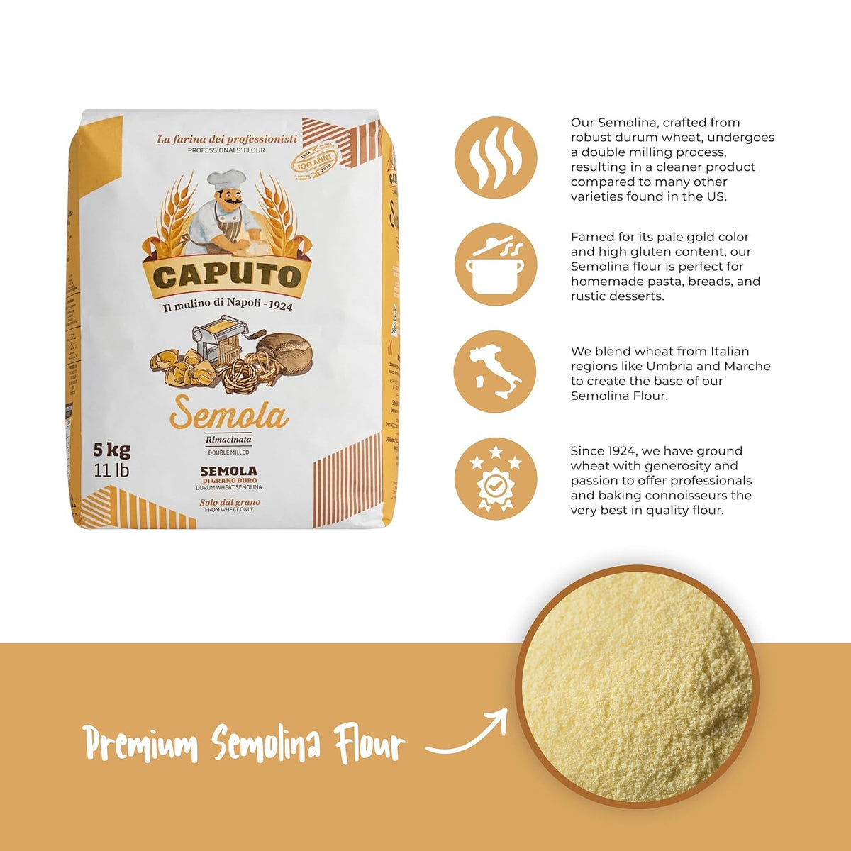 Antimo Caputo Italian Semolina 11 LBS (5kg)
