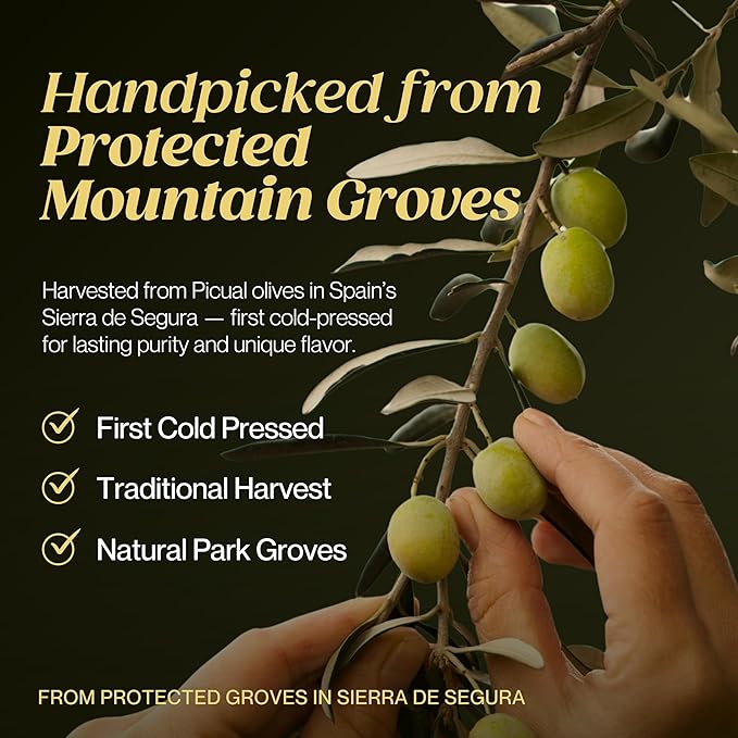 Tierras de Tavara Selection | Ultra High Polyphenol Extra Virgin Olive Oil, First Cold Pressed Spanish EVOO with Multi-Awarded PDO, Single Source, Family Owned | 17 Fl Oz, 500 ml Glass Bottle