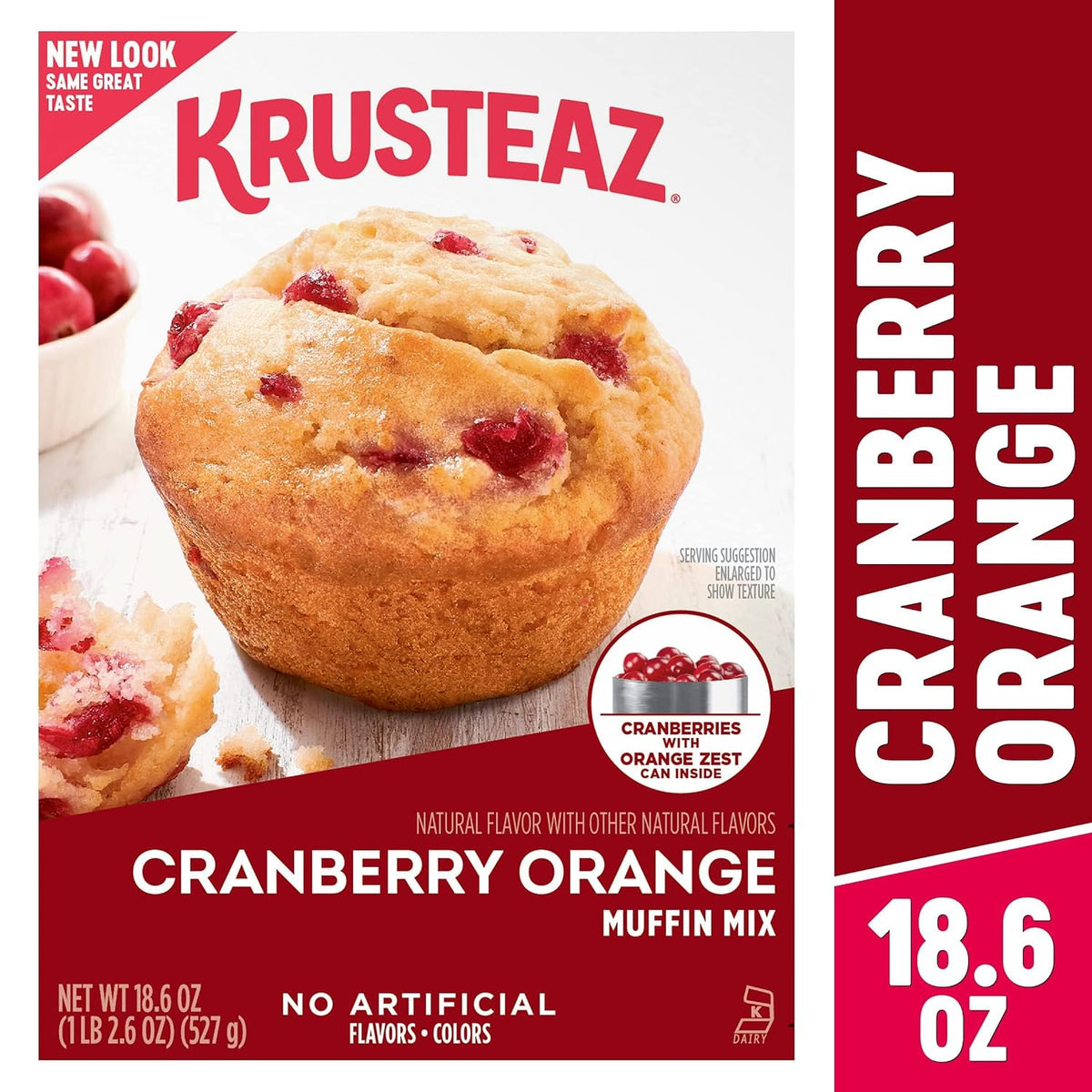 Krusteaz Baking Mix Trio for Breakfast and Bakery Style Treats, Cinnamon Swirl Crumb Cake Mix 21 Ounce, Cranberry Orange Muffin Mix 18.6 Ounce and Wild Blueberry Muffin Mix 17.1 Ounce (Variety Pack)