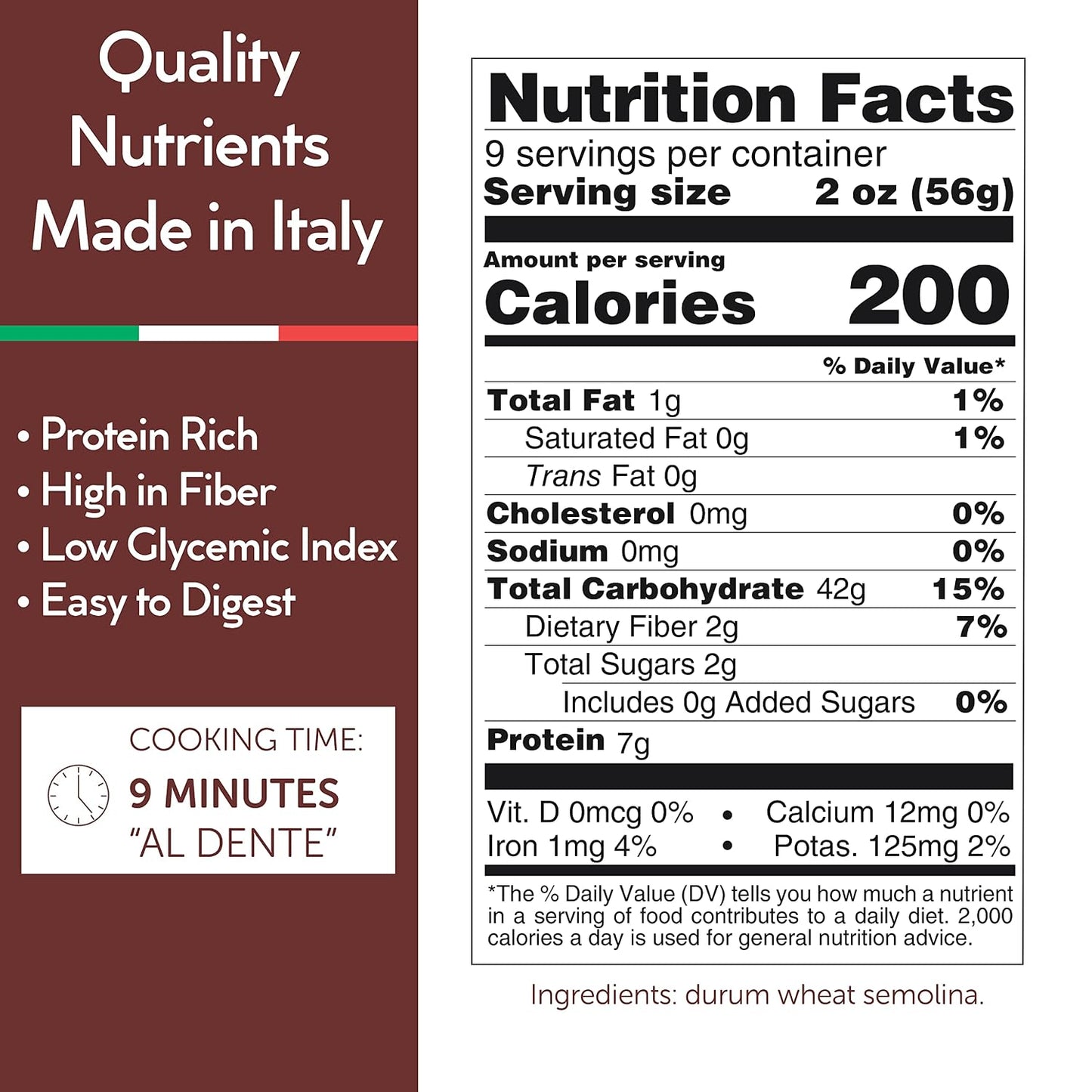 Gusta Rotini Fusilli Pasta - Premium Italian Pasta from Italy - Durum Wheat Semolina Organic "Al Dente" Pasta - Non-GMO &amp; Gourmet Pasta - Family Owned Brand - 17.64oz / 500g (2 Pack)