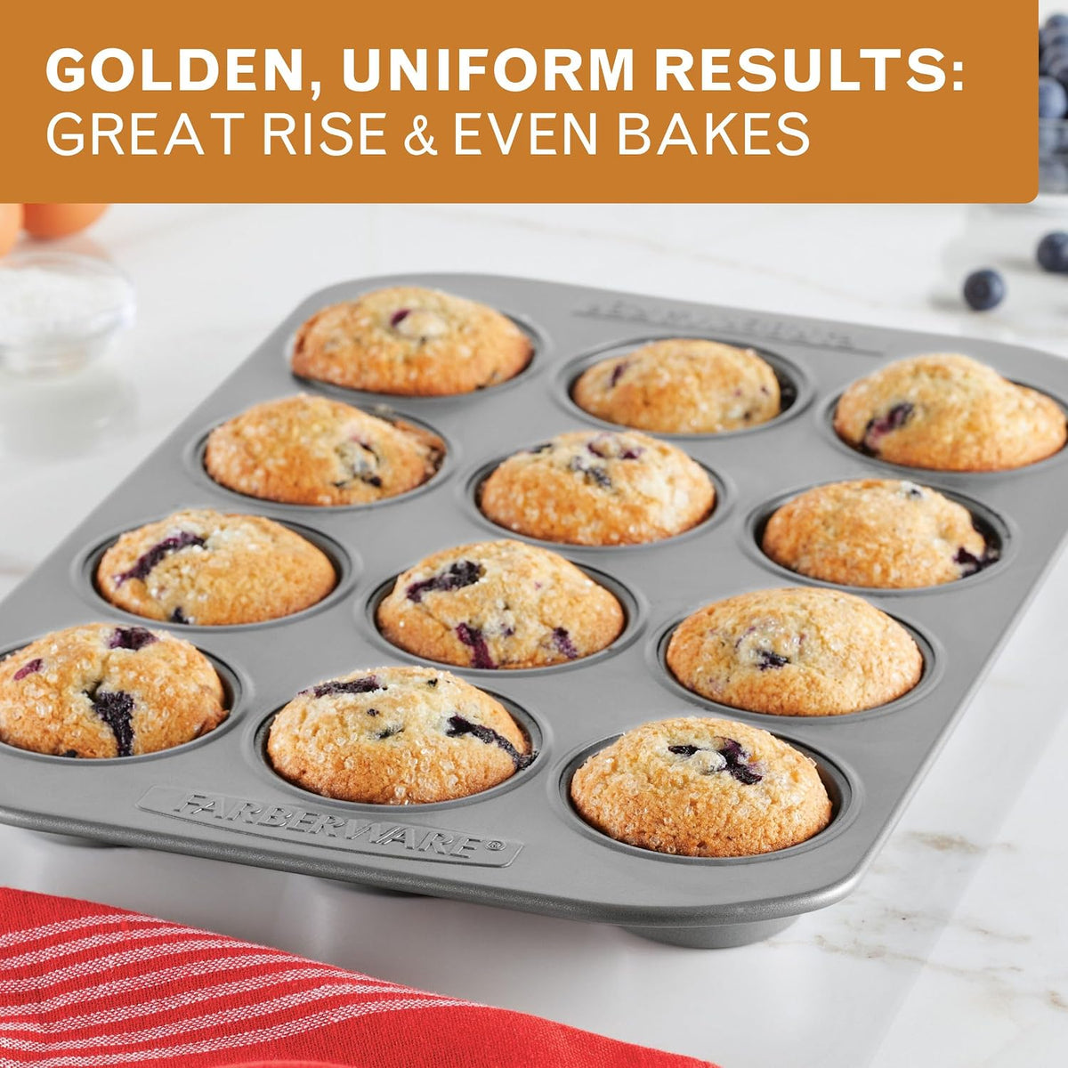 Farberware Bakeware Nonstick Muffin & Cupcake Pans
