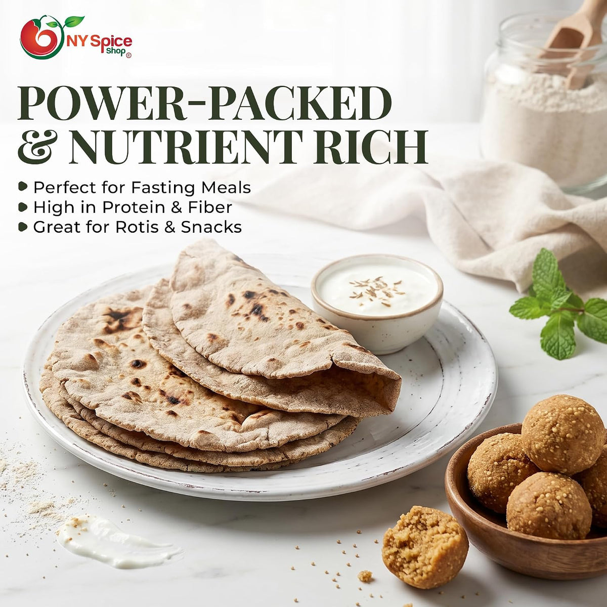 NY Spice Shop Amaranth Flour - 3 Pound Traditional Amaranth Powder - Finely Milled Nutty Flour - Finely Milled Nutty Flour