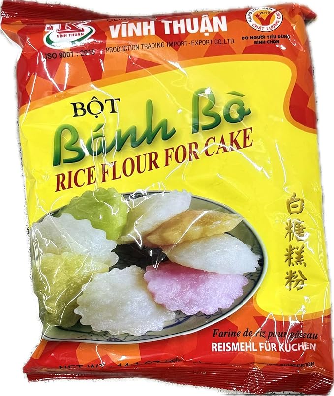 Bot Banh Bo (Rice Flour for Cake) - 14.01oz (Pack of 3)
