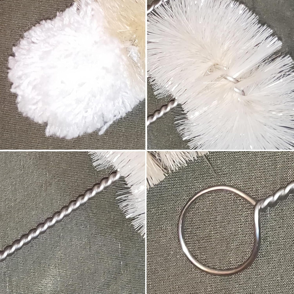 Bottle Brushes Thin Long Handle X 2