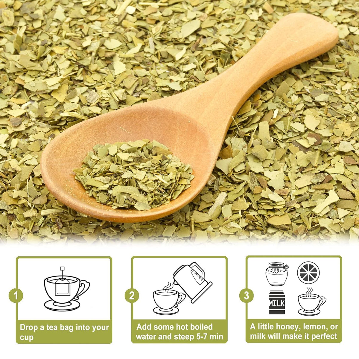 TEARELAE - Yerba Mate Tea Bags, 50 Count, Unsmoked Yerba Mate Tea | Country of origin Argentina, rich in nutrients and helps boost energy for daily routines